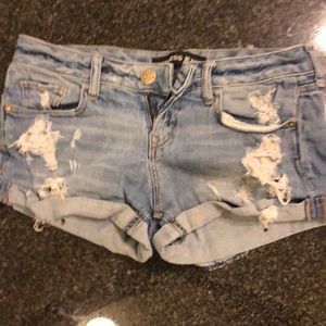 Denim shorts
